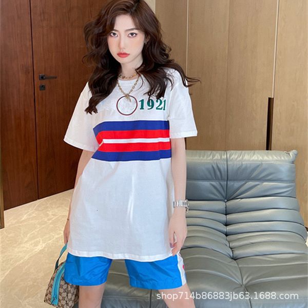 two piece dress designer sportswear women's summer new 2022chic foreign style fried street short sleeve ins fashion loose two-piece set, White
two piece dress designer sportswear women's summer new 2022chic foreign style fried street short sleeve ins fashion loose two-piece set, White