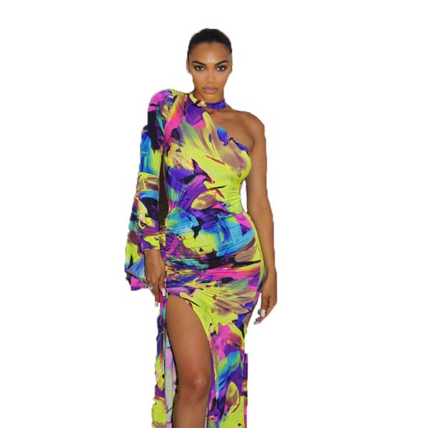 casual dresses simenual side slit printed one shoulder maxi dress women long sleeve fashion ruched bodycon party clubwear, Black;gray
casual dresses simenual side slit printed one shoulder maxi dress women long sleeve fashion ruched bodycon party clubwear, Black;gray