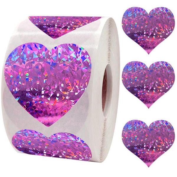 gift wrap 500pcs 1.5inch holographic laser heart stickers for valentine's day pink purple sparkling labels wedding party love
gift wrap 500pcs 1.5inch holographic laser heart stickers for valentine's day pink purple sparkling labels wedding party love