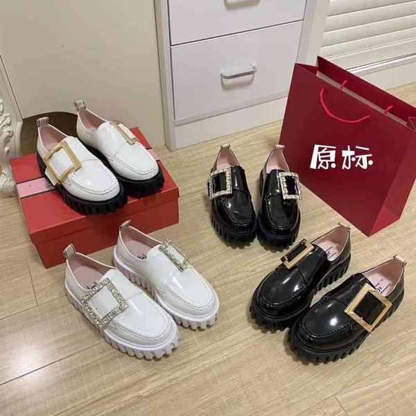 dress shoes spring style square button leffer shoes british one foot pedal thick soled small leather women's muffin sole, Black
dress shoes spring style square button leffer shoes british one foot pedal thick soled small leather women's muffin sole, Black