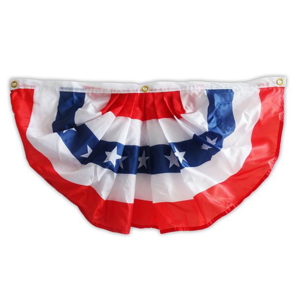 american usa pleated fan flag bunting 1.5x3 ft premium polyester banner with brass grommets for indoor outdoor decoration
american usa pleated fan flag bunting 1.5x3 ft premium polyester banner with brass grommets for indoor outdoor decoration