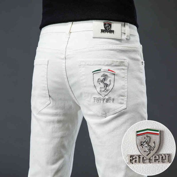 men's jeans white jeans men's autumn and winter elastic slim fit small feet casual fashion versatile youth mid rise pants ghfk, Blue
men's jeans white jeans men's autumn and winter elastic slim fit small feet casual fashion versatile youth mid rise pants ghfk, Blue