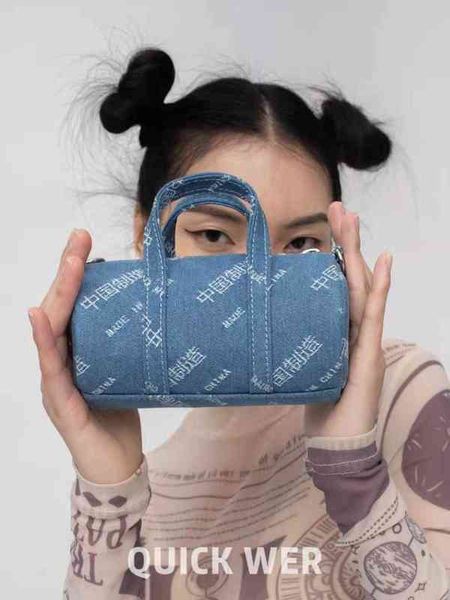 shopping bags mini mini cylinder new female concave shape lovely minority denim messenger bag 220420
shopping bags mini mini cylinder new female concave shape lovely minority denim messenger bag 220420