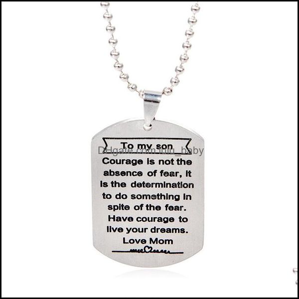 pendant necklaces stainless steel necklace family engraved drop delivery 2021 baby dhg4v, Silver
pendant necklaces stainless steel necklace family engraved drop delivery 2021 baby dhg4v, Silver