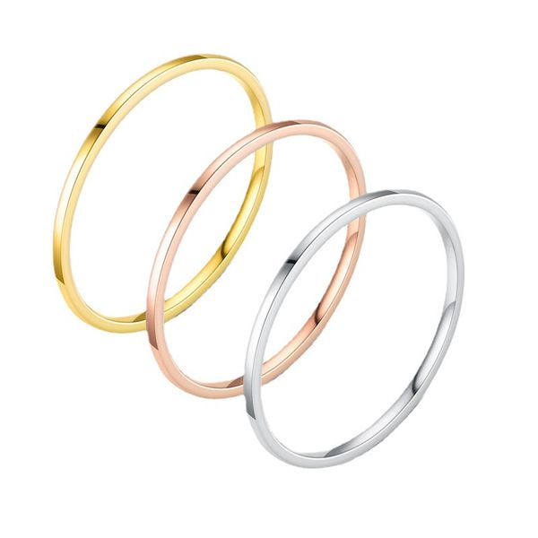 simple 1mm thin stainless steel couple ring for women mens fashion classic lover finger jewelry birthday gifts, Silver
simple 1mm thin stainless steel couple ring for women mens fashion classic lover finger jewelry birthday gifts, Silver