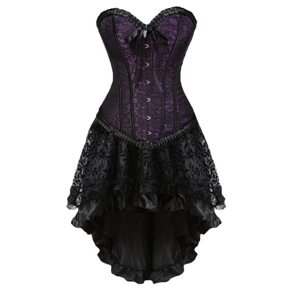 plus size corsets dress with skirt costumes vintage striped lace up corset bustier shaper corselet for women body sculpting suit 220524
plus size corsets dress with skirt costumes vintage striped lace up corset bustier shaper corselet for women body sculpting suit 220524