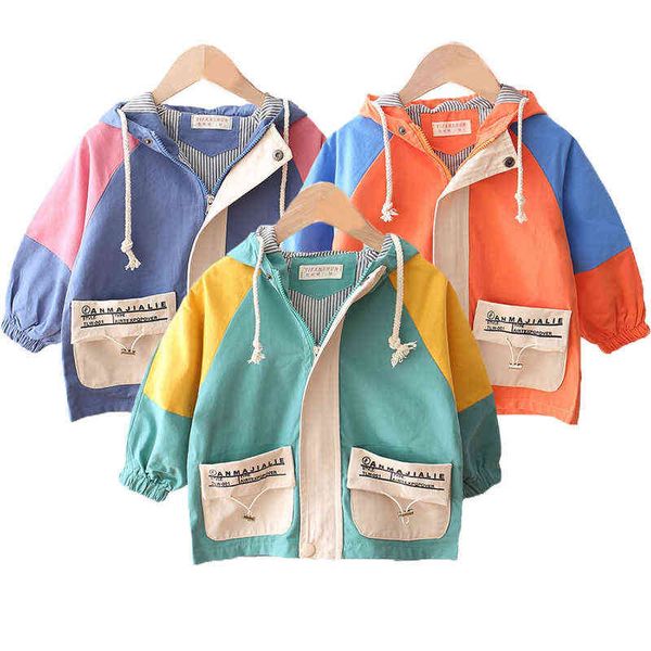 2022 new spring autumn boys jackets fashion stitching hood for children sweatshirt cute 2-8 year old children windbreaker j220718, Blue;gray
2022 new spring autumn boys jackets fashion stitching hood for children sweatshirt cute 2-8 year old children windbreaker j220718, Blue;gray