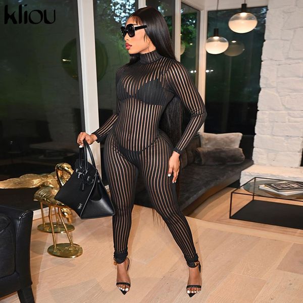 striped mesh jumpsuits women unique stitching see through sheath midnight hipster long sleeve turtleneck club female wear, Black;white
striped mesh jumpsuits women unique stitching see through sheath midnight hipster long sleeve turtleneck club female wear, Black;white