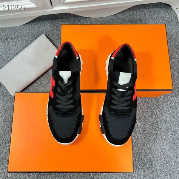 mens sportswear shoes high-end trend splicing color contrast soft lightweight breathable flat running shoe, Black
mens sportswear shoes high-end trend splicing color contrast soft lightweight breathable flat running shoe, Black