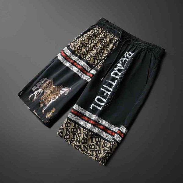 men's fashion trend new personality casual brand shorts wholesale summer sweatpants pants, White;black
men's fashion trend new personality casual brand shorts wholesale summer sweatpants pants, White;black