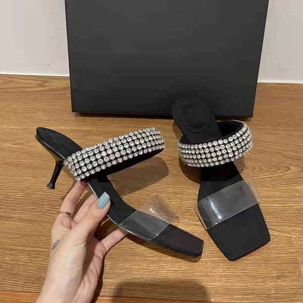 sandals high heels slippers luxury rhinestone square toe pumps transparent belt thin heeled sandals women shoes summer 220406, Black
sandals high heels slippers luxury rhinestone square toe pumps transparent belt thin heeled sandals women shoes summer 220406, Black