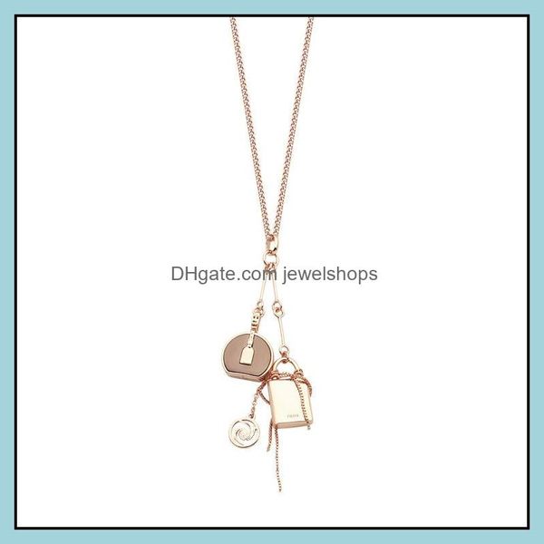 new fashion 316l titanium steel jewelry necklace 18k gold rose sier for men and women couple gift drop delivery 2021 pendant necklaces pen, Silver
new fashion 316l titanium steel jewelry necklace 18k gold rose sier for men and women couple gift drop delivery 2021 pendant necklaces pen, Silver