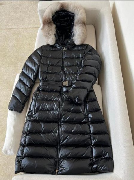 designer winter down jackets womens duck down long parkas goose with belt hoody white label coat women big fox fur parka warm clothes, Black
designer winter down jackets womens duck down long parkas goose with belt hoody white label coat women big fox fur parka warm clothes, Black