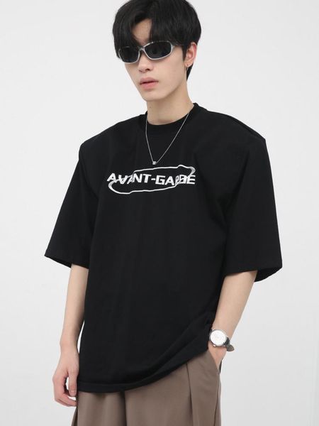 men's t-shirts men clothing 2022 summer letter print shoulder pads t-shirt korean fashion loose streetwear oversized t shirt for maleme, White;black
men's t-shirts men clothing 2022 summer letter print shoulder pads t-shirt korean fashion loose streetwear oversized t shirt for maleme, White;black