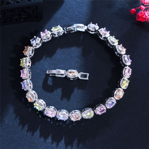 womens bracelet designer jewelry colorful aaa cubic zirconia charm bracelets 18k gold silver purple crystal copper bangles for women girls g, Golden;silver
womens bracelet designer jewelry colorful aaa cubic zirconia charm bracelets 18k gold silver purple crystal copper bangles for women girls g, Golden;silver