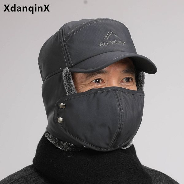 xdanqinx winter warm bomber hats for men women thermal thicken earmuffs caps windproof face protection ski cap with mask dad hat 220817, Blue;gray
xdanqinx winter warm bomber hats for men women thermal thicken earmuffs caps windproof face protection ski cap with mask dad hat 220817, Blue;gray