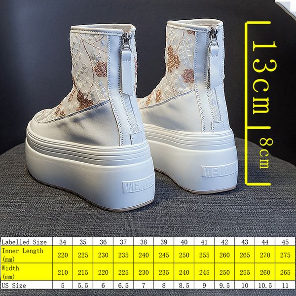 8cm women summer boots genuine leather flower desigen 8cm heel platform shoes boots breathable air mesh summer shoes, Black;yellow
8cm women summer boots genuine leather flower desigen 8cm heel platform shoes boots breathable air mesh summer shoes, Black;yellow