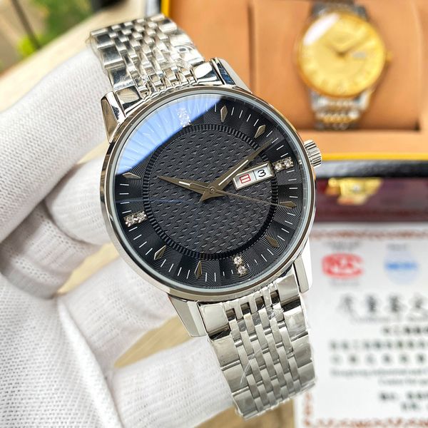 mens watch automatic mechanical watch 40mm round bezel waterproof fashion business wristwatches montre de luxe, Slivery;brown
mens watch automatic mechanical watch 40mm round bezel waterproof fashion business wristwatches montre de luxe, Slivery;brown