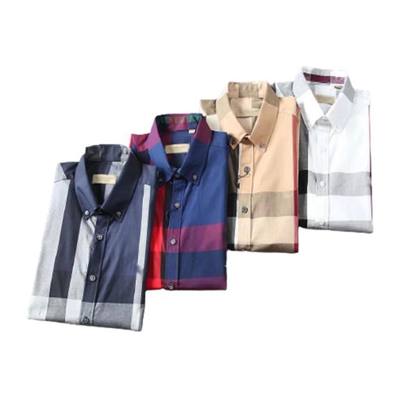 men's 2022 designer shirt spring autumn long sleeve fashion plaid couple loose luxury classic versatile 01312d, White;black
men's 2022 designer shirt spring autumn long sleeve fashion plaid couple loose luxury classic versatile 01312d, White;black