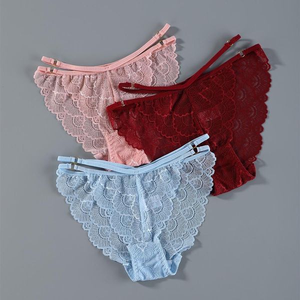 3pcs lace panties ice silk seamless panty women low rise transparent floral briefs soft cotton crotch underpants underwear, Black;pink
3pcs lace panties ice silk seamless panty women low rise transparent floral briefs soft cotton crotch underpants underwear, Black;pink