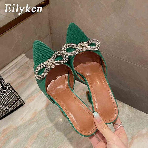 eilyken new crystal butterfly knot woman slippers peep toe strange high heels mules lady pumps slides green, Black
eilyken new crystal butterfly knot woman slippers peep toe strange high heels mules lady pumps slides green, Black