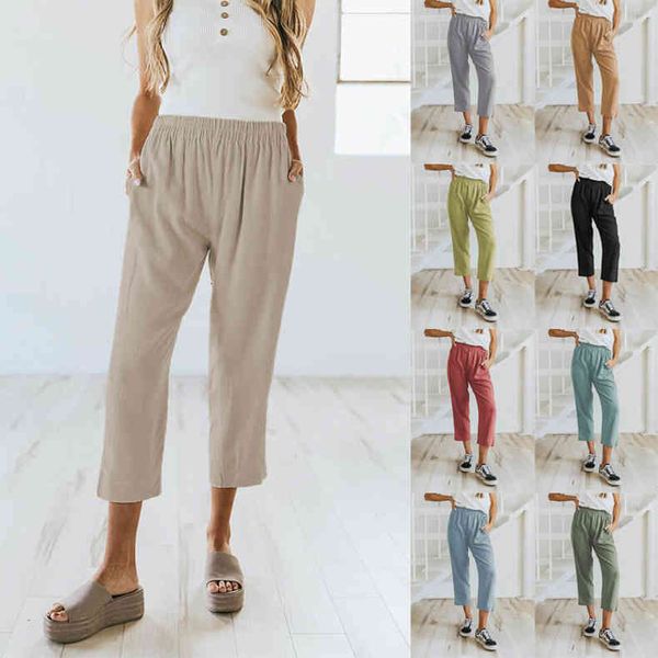 women's pants & capris 2022 women's summer pure color loose casual elastic high waist 0zo6, Black;white
women's pants & capris 2022 women's summer pure color loose casual elastic high waist 0zo6, Black;white