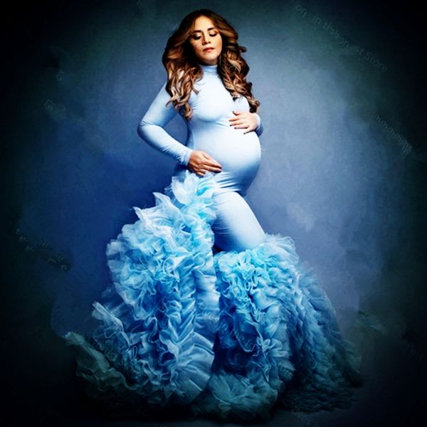 sky blue mermaid maternity wraps dress for p shoot arabic muslim african women maternity gowns ruffled sweep train pregnancy gown, White
sky blue mermaid maternity wraps dress for p shoot arabic muslim african women maternity gowns ruffled sweep train pregnancy gown, White