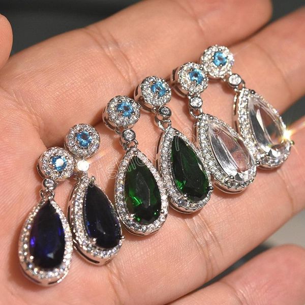 shining luxury water dangle crystal zircon earrings for women fashion wedding personalized bridal earrings jewelry prom gift, Silver
shining luxury water dangle crystal zircon earrings for women fashion wedding personalized bridal earrings jewelry prom gift, Silver