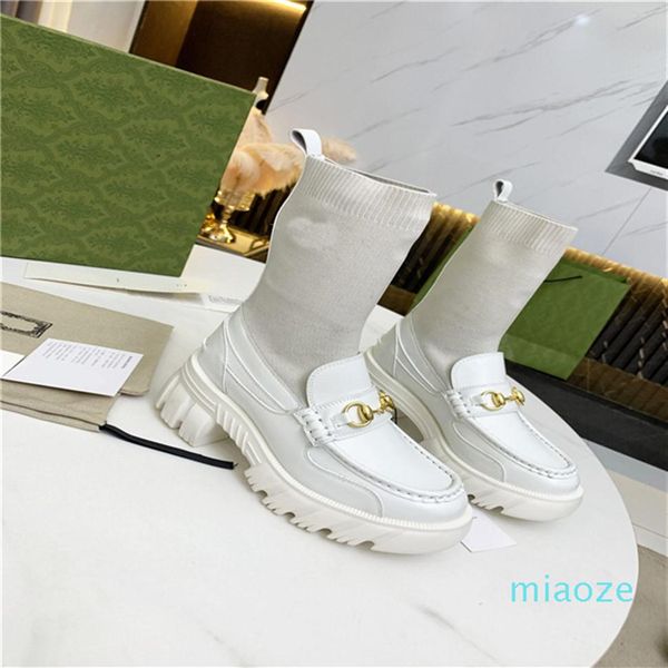 women ankle boot with interlocking new luxurious designer warm and stylish shoes size 35-40220l, Black