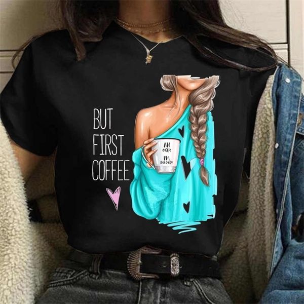 coffee girl casual womens tshirt black womens round neck womens harajuku fashion short sleeve 220527, White
coffee girl casual womens tshirt black womens round neck womens harajuku fashion short sleeve 220527, White
