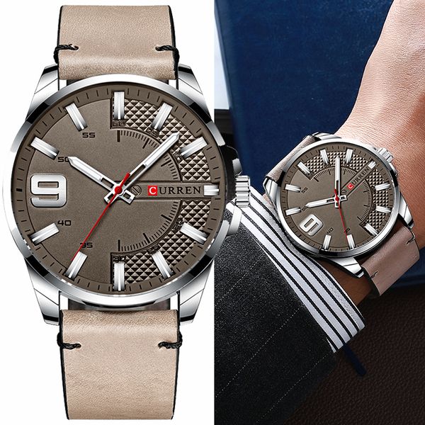 curren fashion sport quartz men watch luxury business leather watches men casual military luminous hands male clock
curren fashion sport quartz men watch luxury business leather watches men casual military luminous hands male clock