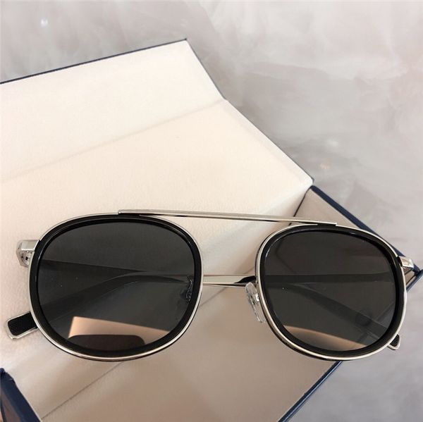retro round sunglasses black silver metal dark grey lens women men pilot glasses sun shades with box, White;black 
retro round sunglasses black silver metal dark grey lens women men pilot glasses sun shades with box, White;black