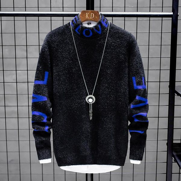 men cashmere sweater winter thick warm mens christmas turtleneck male pullovers fashion aa, White;black
men cashmere sweater winter thick warm mens christmas turtleneck male pullovers fashion aa, White;black