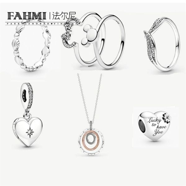 2021 100% 925 sterling silver necklaces classic crown clover flowers butterfly heart shape women's charm personality ring fre2426
2021 100% 925 sterling silver necklaces classic crown clover flowers butterfly heart shape women's charm personality ring fre2426