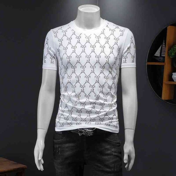 2022 fashion t-shirt spring summer new men's bottoms half sleeve cotton fashion short t-shirt, White;black
2022 fashion t-shirt spring summer new men's bottoms half sleeve cotton fashion short t-shirt, White;black