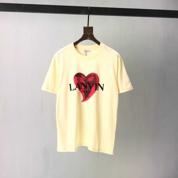 men and womens t shirts lanvin 100% cotton love letter print round neck short-sleeved loose t-shirt, White;black
men and womens t shirts lanvin 100% cotton love letter print round neck short-sleeved loose t-shirt, White;black