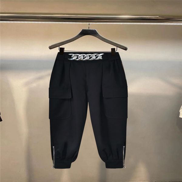 women's pants capris dang family autumn and winter leisure slim black pants pocket chain work clothes women, Black;white
women's pants capris dang family autumn and winter leisure slim black pants pocket chain work clothes women, Black;white