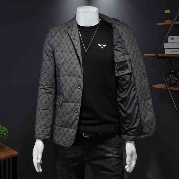 fashion new men's down jacket luxury brand designer wholesale printed coat thickened warm and slim suit winter clothing trend, Black
fashion new men's down jacket luxury brand designer wholesale printed coat thickened warm and slim suit winter clothing trend, Black