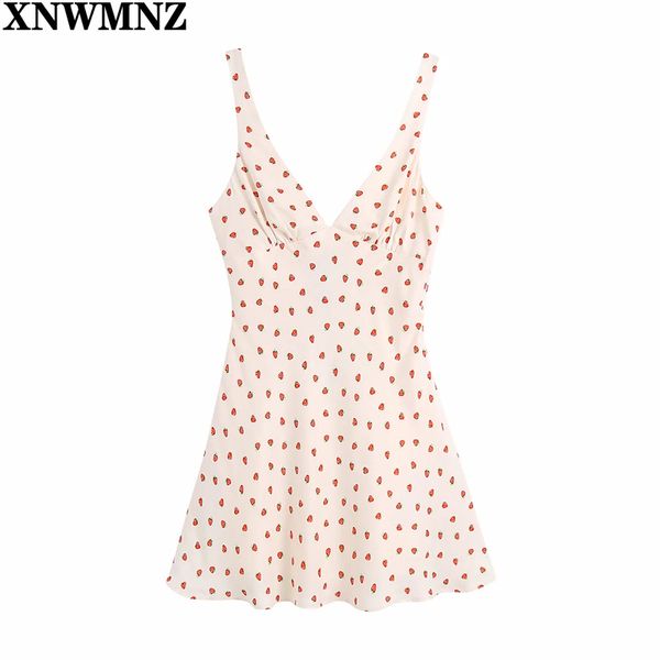 xnwmnz women dress red strawberry mini woman casual summer sundresses v neck backless strap satin es for girls 210513, Black;gray
xnwmnz women dress red strawberry mini woman casual summer sundresses v neck backless strap satin es for girls 210513, Black;gray