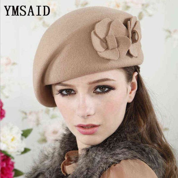 ymsaid elegant women 100 wool beret hat with charming wool double flowers female autumn winter outdoor party hat j220722, Blue;gray
ymsaid elegant women 100 wool beret hat with charming wool double flowers female autumn winter outdoor party hat j220722, Blue;gray