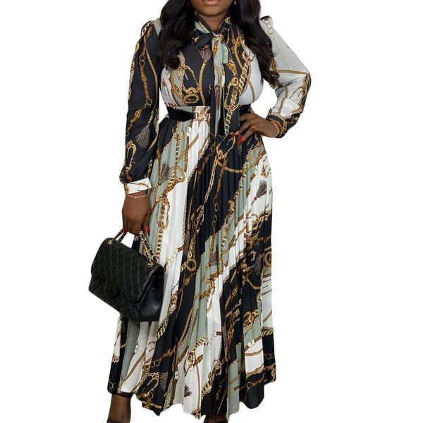 ems fast ship to you 2022 new plus size woman dresses women fashion designer printed long prom pleated long sleeve belted dress office sprin, Black
ems fast ship to you 2022 new plus size woman dresses women fashion designer printed long prom pleated long sleeve belted dress office sprin, Black
