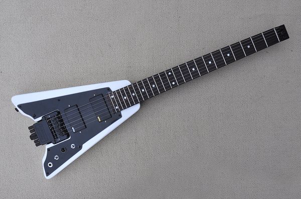 factory white headless electric guitar with small body,black hardware,rosewood fingerboard,hh pickups,24 frets,can be customized
factory white headless electric guitar with small body,black hardware,rosewood fingerboard,hh pickups,24 frets,can be customized