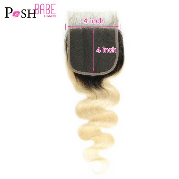 accessories posh babe ombre blonde lace closure 4*4 two tone dark roots 1b 613 body wave 8 - 22 inch brazilian hair closure, Silver
accessories posh babe ombre blonde lace closure 4*4 two tone dark roots 1b 613 body wave 8 - 22 inch brazilian hair closure, Silver