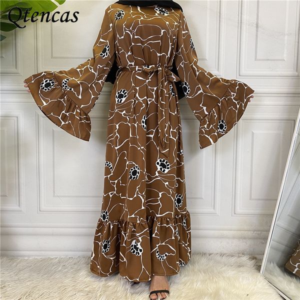 middle east hijab dress arabia eid abaya dubai modest islamic clothing wide belt floral print long muslim maxi dresses for women, Red
middle east hijab dress arabia eid abaya dubai modest islamic clothing wide belt floral print long muslim maxi dresses for women, Red