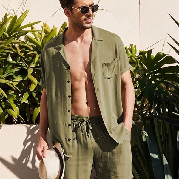 summer cotton linen shirt set men s casual outdoor 2 piece suit andhome clothes pajamas comfy breathable beach short sleeve sets 220617, Gray
summer cotton linen shirt set men s casual outdoor 2 piece suit andhome clothes pajamas comfy breathable beach short sleeve sets 220617, Gray