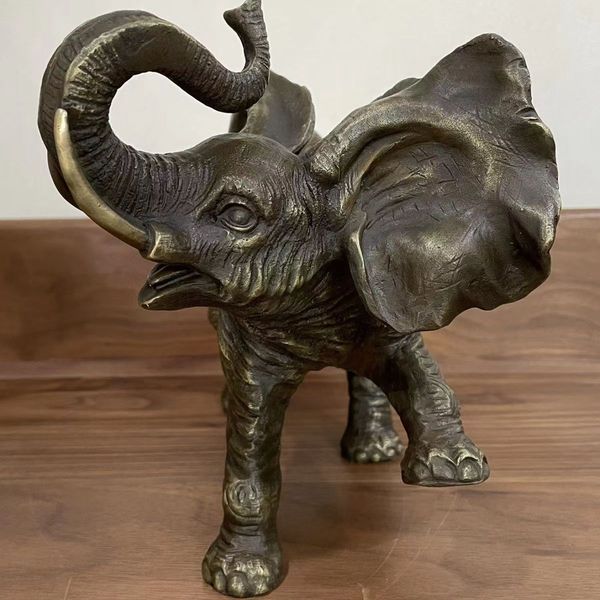 bronze elephant statue animal sculpture casting elephants statues crafts home office decor ornaments, Silver
bronze elephant statue animal sculpture casting elephants statues crafts home office decor ornaments, Silver