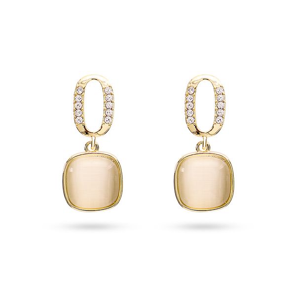 jewelry earrings charm diamond silver cats eye stone o-shaped simple set diamond earrings style square needle, Golden
jewelry earrings charm diamond silver cats eye stone o-shaped simple set diamond earrings style square needle, Golden