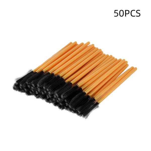 golden rod black head beauty makeup household eyebrow brush knife type disposable silicone eyelash brush 50pcs
golden rod black head beauty makeup household eyebrow brush knife type disposable silicone eyelash brush 50pcs
