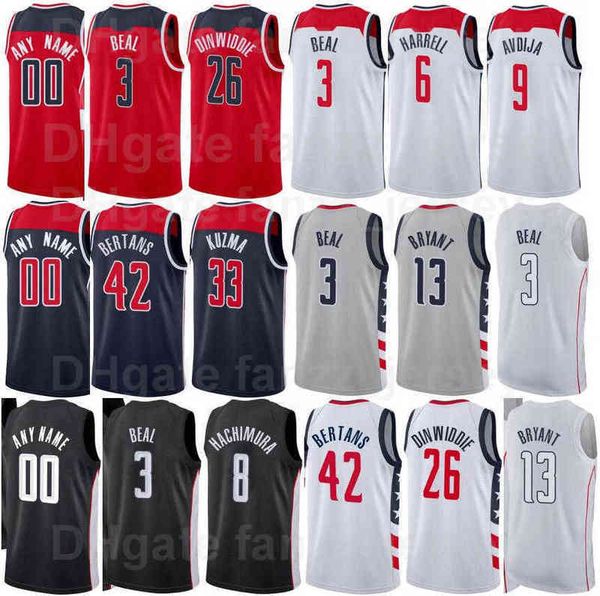 screen print basketball bradley beal jersey 3 thomas 13 raul neto 19 davis bertans 42 spencer dinwiddie 26 deni avdija 9 navy blue red white, Black
screen print basketball bradley beal jersey 3 thomas 13 raul neto 19 davis bertans 42 spencer dinwiddie 26 deni avdija 9 navy blue red white, Black