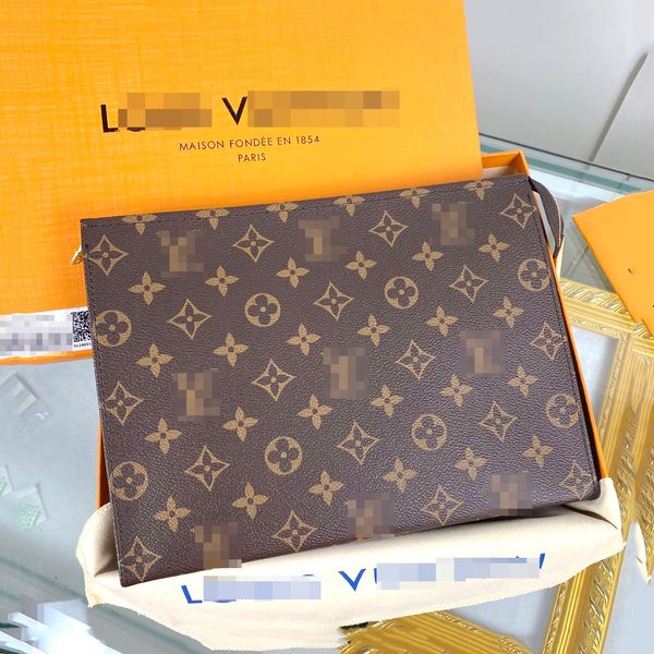 designers clutch bags men and women luxurys handbags classic large capacity brown purses business pouch wash bag 26cm lvs louiseity viutonit, Red;black
designers clutch bags men and women luxurys handbags classic large capacity brown purses business pouch wash bag 26cm lvs louiseity viutonit, Red;black